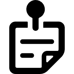 Task List Pin Alternate Icon from Ultimate Bold Set