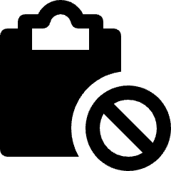 Task List Restrict Icon from Nova Solid Set
