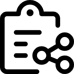 Task List Share Icon from Ultimate Regular Set