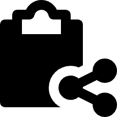 Task List Share Icon from Nova Solid Set