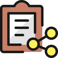 Task List Share Icon from Ultimate Colors Set