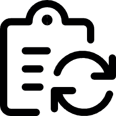 Task List Sync Icon from Ultimate Regular Set