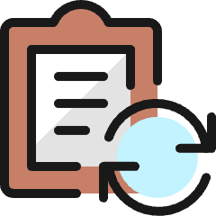 Task List Sync Icon from Ultimate Colors Set