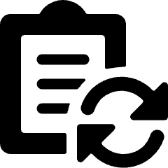 Task List Sync Icon from Ultimate Bold Set