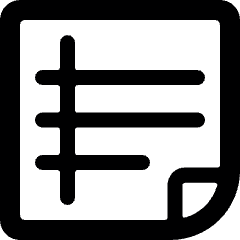 Task List Text Alternate Icon from Ultimate Bold Set