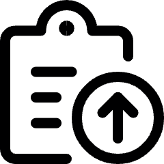 Task List Upload 1 Icon from Ultimate Regular Set