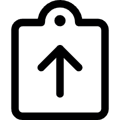 Task List Upload Icon from Ultimate Regular Set