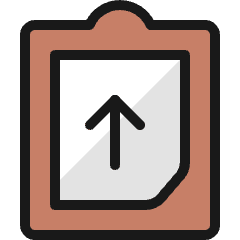Task List Upload Icon from Ultimate Colors Set