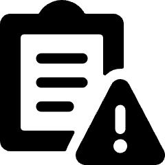 Task List Warning Icon from Ultimate Bold Set