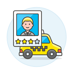 Driver Rating 1 Illustration from UX Colors Set