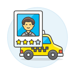 Driver Rating 2 Illustration from UX Colors Set