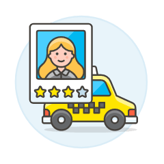 Driver Rating 4 Illustration from UX Colors Set