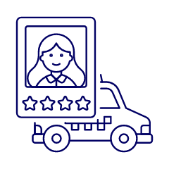 Driver Rating 4 Illustration from UX Line Set