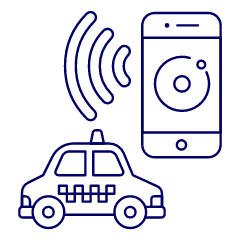 Finding Taxi Illustration from UX Line Set