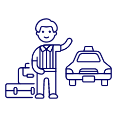 Hail A Taxi 1 Illustration from UX Line Set