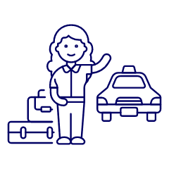 Hail A Taxi 4 Illustration from UX Line Set