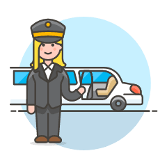 Limousine Pickup 4 Illustration from UX Colors Set