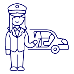 Limousine Pickup 4 Illustration from UX Line Set