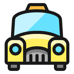 Taxi Icon from Ultimate Colors Set