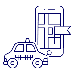Taxi Destination Illustration from UX Line Set