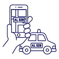 Taxi Matching 1 Illustration from UX Line Set
