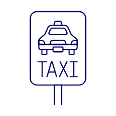 Taxi Sign Illustration from UX Line Set