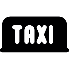 Taxi Sign Icon from Ultimate Bold Set