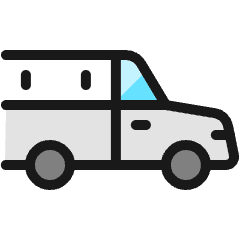 Taxi Van Icon from Ultimate Colors Set