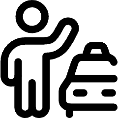 Taxi Wave Icon from Ultimate Regular Set