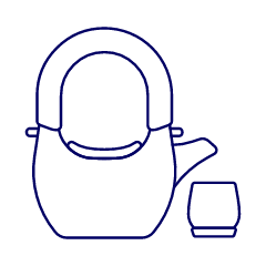 Tea Pot Set Illustration from UX Line Set