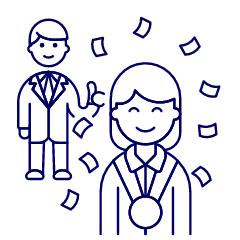 Promotion Medal 1 2 Illustration from UX Line Set