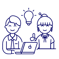 Team Brainstorming 1 Illustration from UX Line Set