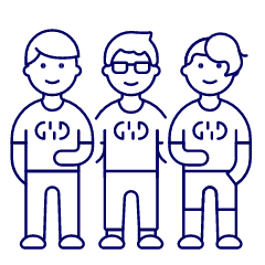 Programmer Team 3 Illustration from UX Line Set