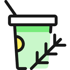 Tea Herbal To Go Icon from Ultimate Colors Set