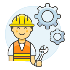 Engineer 3 Illustration from UX Colors Set