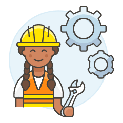 Engineer 5 Illustration from UX Colors Set