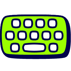 Device Keyboard Icon from Stickies Duo Set