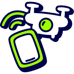 Drone Tablet Control Icon from Stickies Duo Set