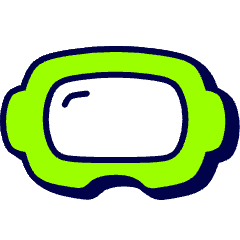 Vr Goggle Icon from Stickies Duo Set