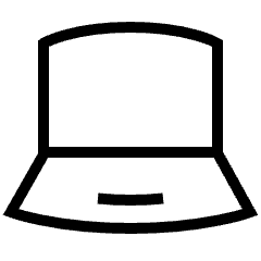 Laptop Icon from Platinum Set