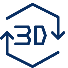 3D Sync Icon from Cyber Duotone Set