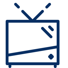 Television 1 Icon from Cyber Line Set