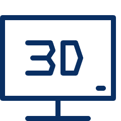 Television 3D Icon from Cyber Line Set