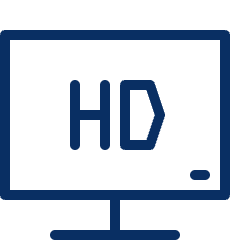 Television HD Icon from Cyber Line Set