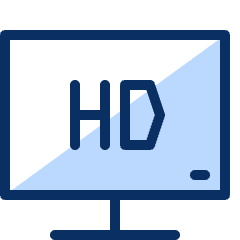 Television HD Icon from Cyber Duotone Set