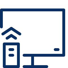 Television Remote Control Icon from Cyber Line Set
