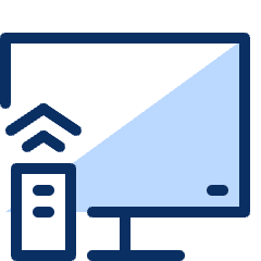 Television Remote Control Icon from Cyber Duotone Set