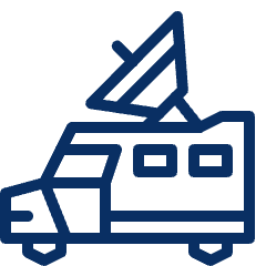 Television Truck Icon from Cyber Line Set