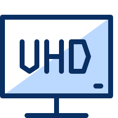 Television Uhd Icon from Cyber Duotone Set