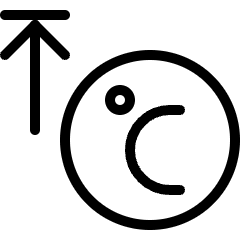 Temperature Celsius High Icon from Ultimate Light Set